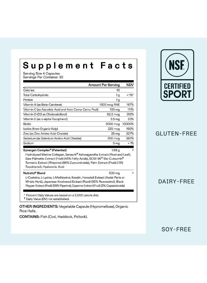 Nutrafol Women's Hair Growth Supplements, for Women Ages 18-44 - 1 Month Supply, Refill Pouch - Image 2