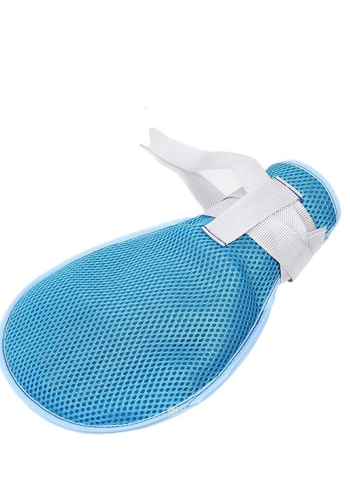 Generic Elderly Scratch Prevention, Patient Care, Anti Pull Tube Gloves, Wrist Fixation Strap, Dementia Restraint Gloves, Preventing Self injury, Breathable Safety Control Gloves  - Image 1