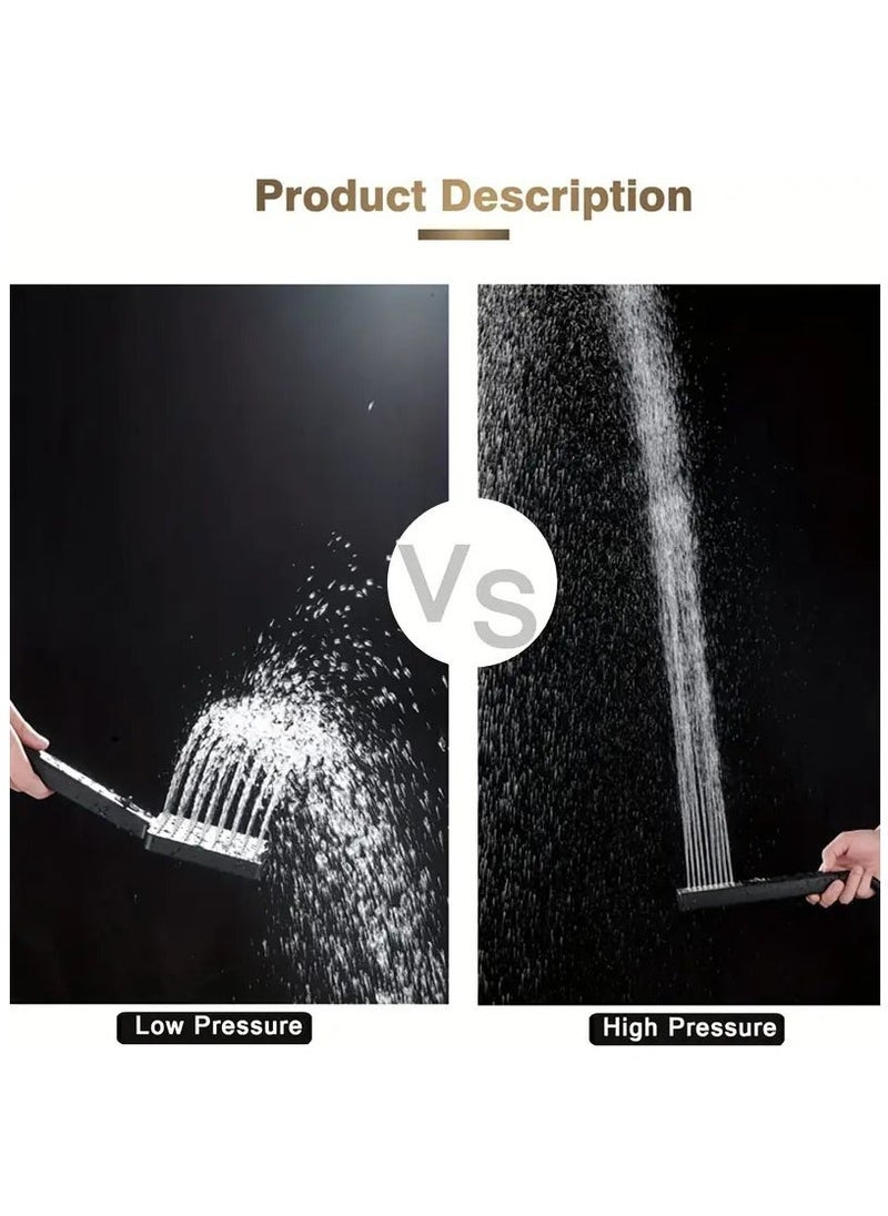 Arabest - Transform Your Shower Experience with a 6 High Pressure RainShower Head and Two-in-One Handheld Set, Plus 78 Extra LongHose, 3-Way Diverter, and Adhesive Shower Head Holder! - Image 1