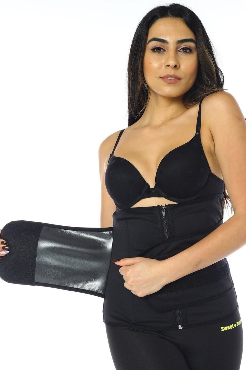 SweetSauna Ultra Performance Effective Sauna Thermal Waist Belt, Suitable for Men, Firming, Toning, Effective in Burning Sweat  - Image 4