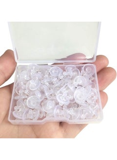 Silicone Earring Backs Clear Rubber Earring Backs Earring Safety Back Stopper Clutch Ear Locking With Pad (Pack Of 100) - pzsku/Z2C5E0E07E073E173F52BZ/45/_/1724480397/759fe764-d741-452b-9b53-fb760213a68c