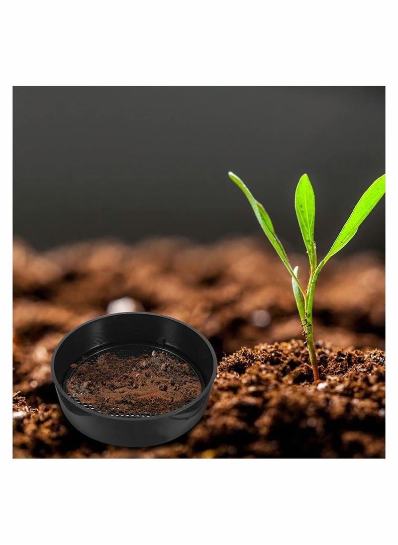 Y&D - 8 Pcs Mini Mesh Gardening Sieve Sets Garden Plants Sand Stone Filter Soil Sifter Stackable Round Sifting Pan Tools - Image 1