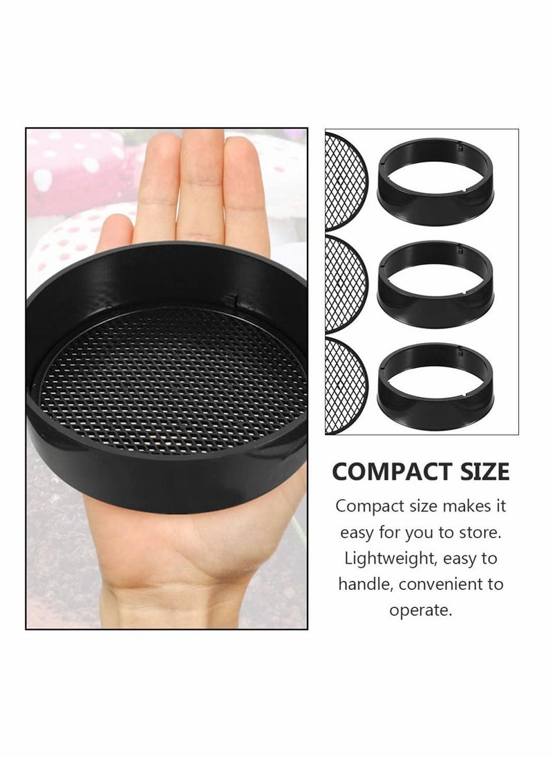 Y&D - 8 Pcs Mini Mesh Gardening Sieve Sets Garden Plants Sand Stone Filter Soil Sifter Stackable Round Sifting Pan Tools - Image 1