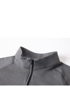 Jeep Men's Casual Long Sleeved T-shirt Sweatshirt Soft And Skin Friendly Zipper Collar Top For Men  - Image 3