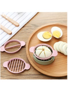 KASTWAVE Egg Slicer Cutter Set with 3 Cutters, Boiled Eggs Cutting Easy Slicing Wedges Or Halves Great for Sandwiches Mushroom Strawberry Salad  - Image 3