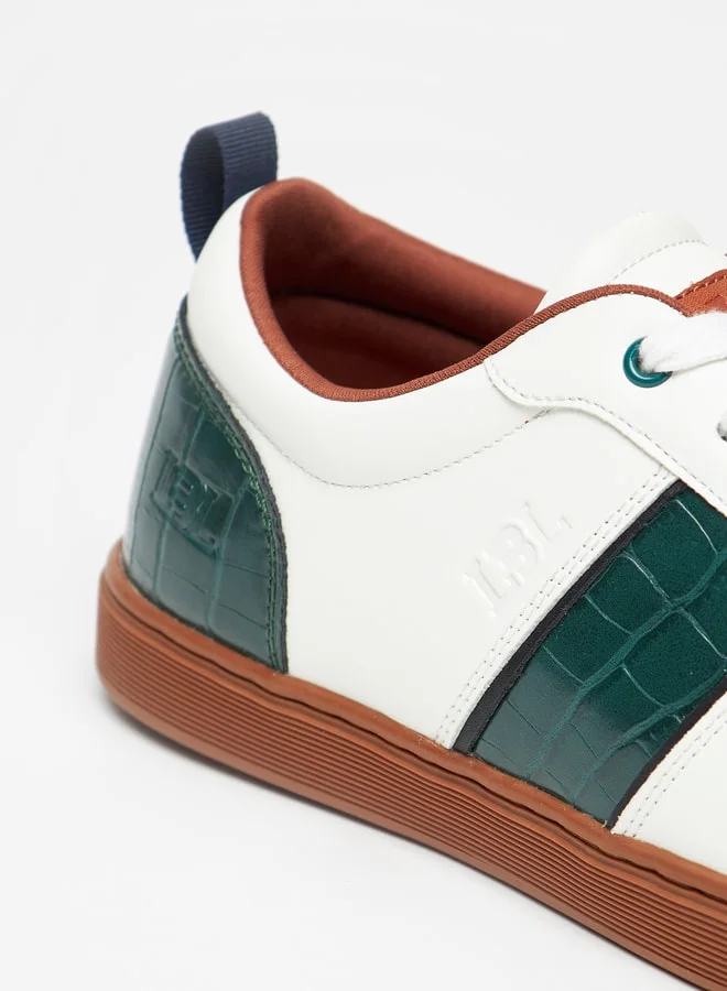 ال بي ال من شو اكسبرس Men's Textured Lace-Up Sneakers
