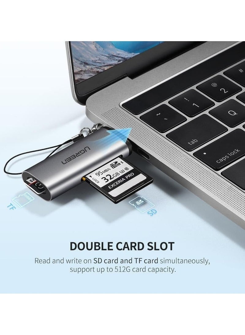 UGREEN ECO UGREEN CM184 (50704) USB-C +USB-A To TF/SD 3.0 Card Reader - Image 3