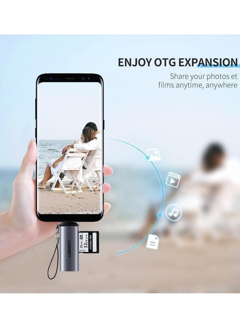 UGREEN ECO UGREEN CM184 (50704) USB-C +USB-A To TF/SD 3.0 Card Reader - Image 4