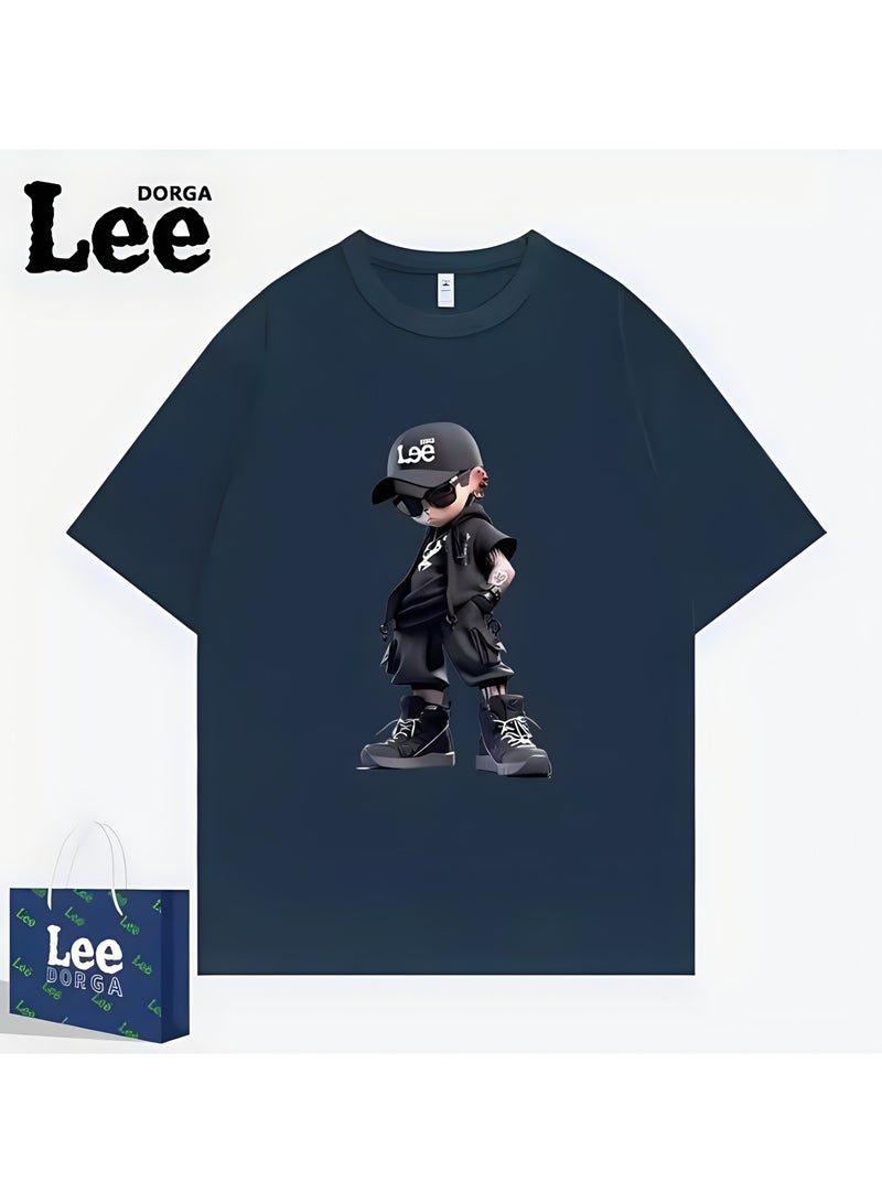 LEE New Fashionable Casual LEE Co Branded T-shirt