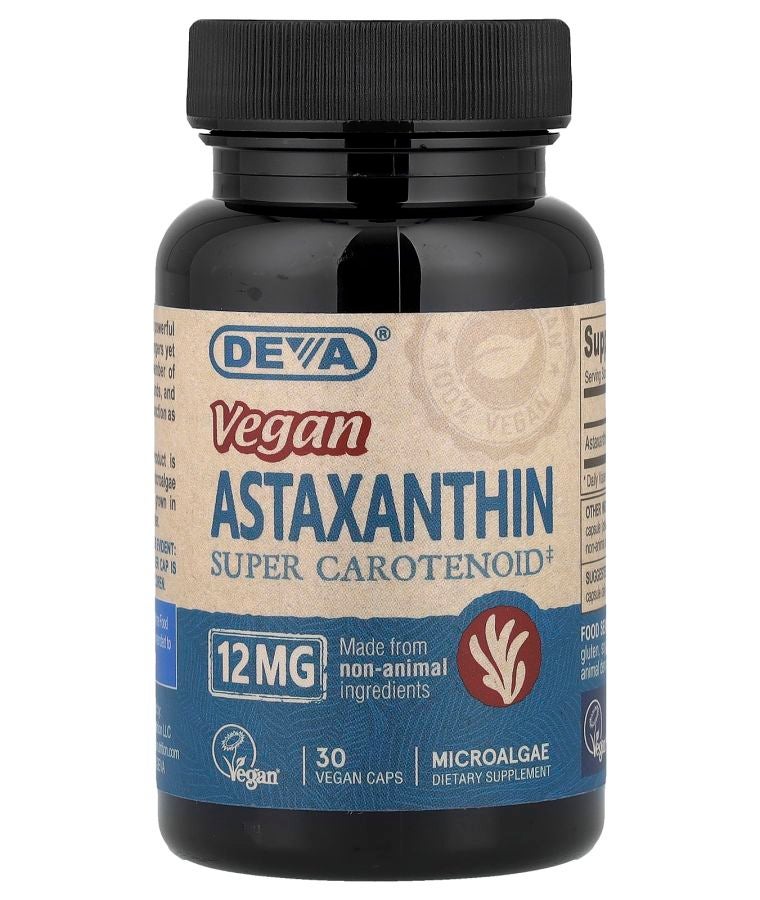 Deva Vegan Astaxanthin Super Carotenoid 12 mg 30 Vegan Caps