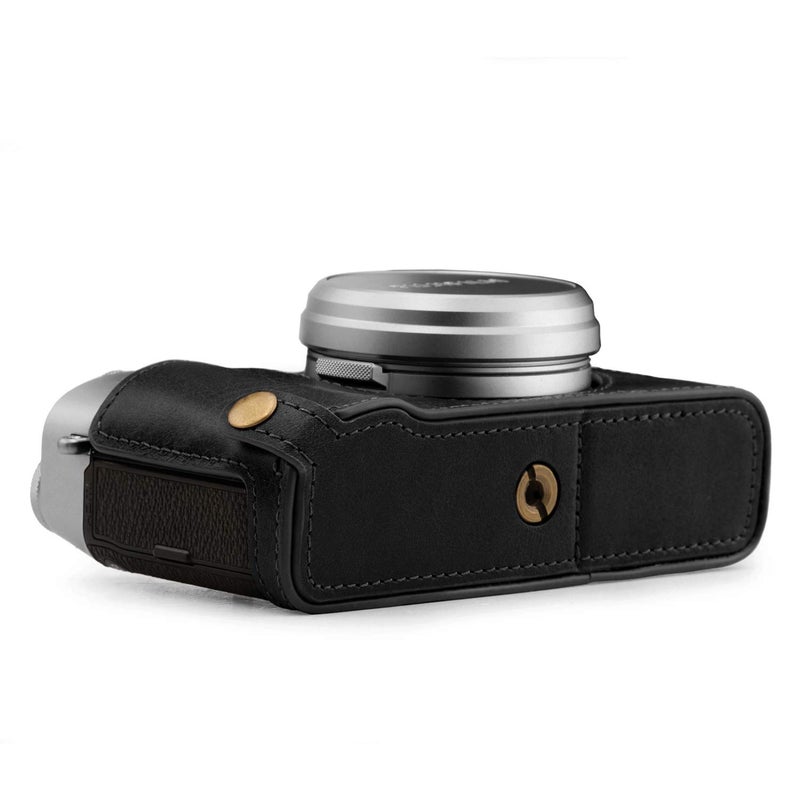 MegaGear MG1894 Ever Ready Genuine Leather Camera Half Case Compatible with Fujifilm X100V - Black - Image 2