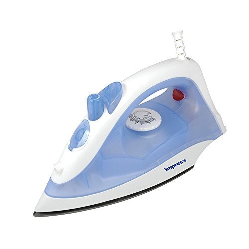 Impress Basic Clothing Iron | Non-Stick | Compact | Spray | Adjustable Steam | Fabric Selector | Swivel Cord | Lightweight | 1200-Watt (Blue) - Image 1