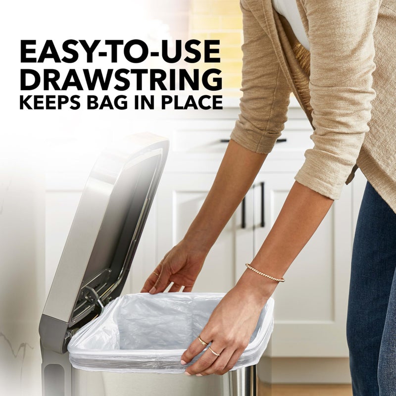 Glad ForceFlex Tall Kitchen Trash Bags, 13 Gallon, Gain Lavender, 40 Count (Package May Vary) - Image 4