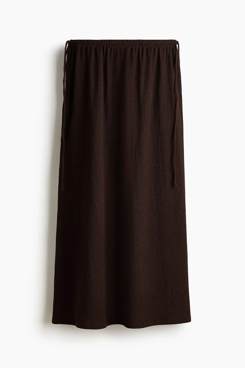 H&M Crinkled drawstring skirt