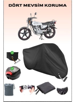 Rear Bag and Lock Compatible Black Motorcycle Canvas for Mondial 100 Uag, Safe