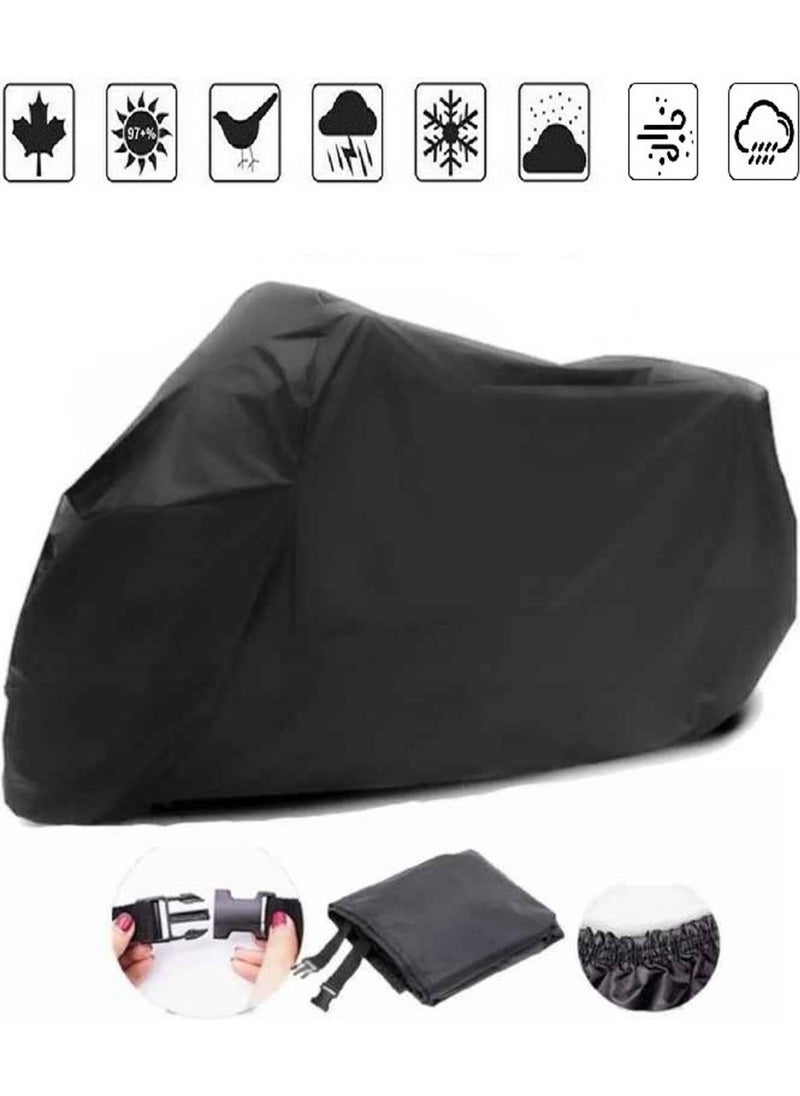 Breen - Rear Bag and Lock Compatible Black Motorcycle Canvas for Mondial 100 Uag, Safe - Image 1