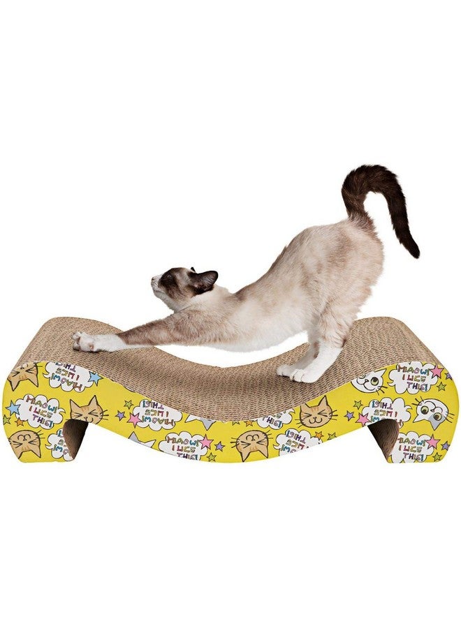 Emily Pets Cat Scratcher Cardboard for Kitty Furniture Savior Scratching Pad Catnip Included Couch Protector Durable Scratcher Pad Lounge Sofa Bed Scratch Board - Image 5