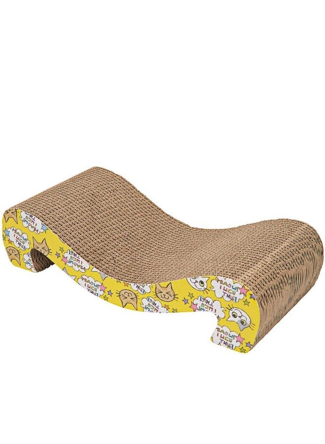 Emily Pets Cat Scratcher Cardboard for Kitty Furniture Savior Scratching Pad Catnip Included Couch Protector Durable Scratcher Pad Lounge Sofa Bed Scratch Board - Image 1