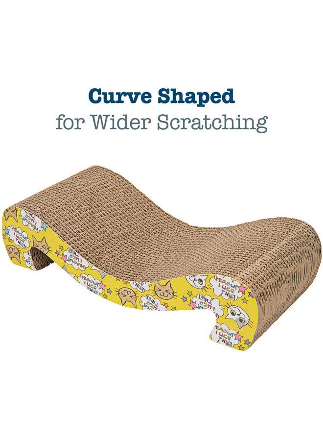 Emily Pets Cat Scratcher Cardboard for Kitty Furniture Savior Scratching Pad Catnip Included Couch Protector Durable Scratcher Pad Lounge Sofa Bed Scratch Board - Image 2