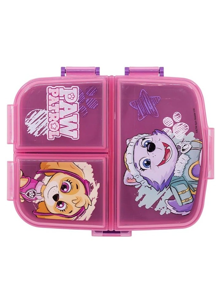 PAW PATROL GIRL XL MULTI COMPARTMENT RECTANGULAR SANDWICH BOX