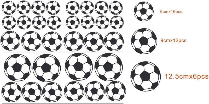 BPA Small Football Pattern Wall Stickers - Image 4