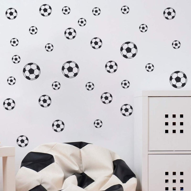 BPA Small Football Pattern Wall Stickers - Image 1