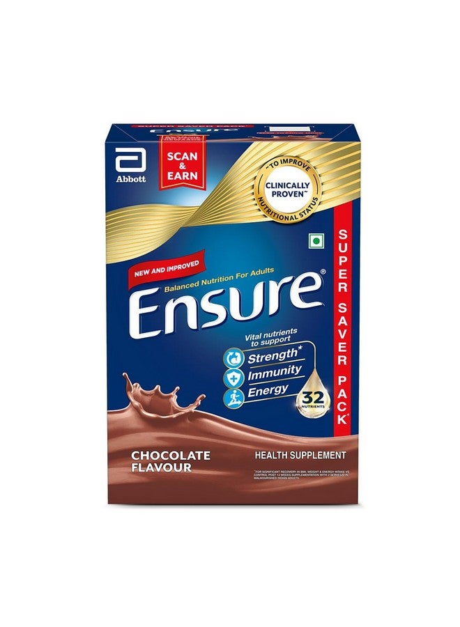 Ensure No 1 Nutritional Supplement Drink in the world, 32 nutrients High Protein,Calcium,Vit D, Chocolate 950g - Image 1