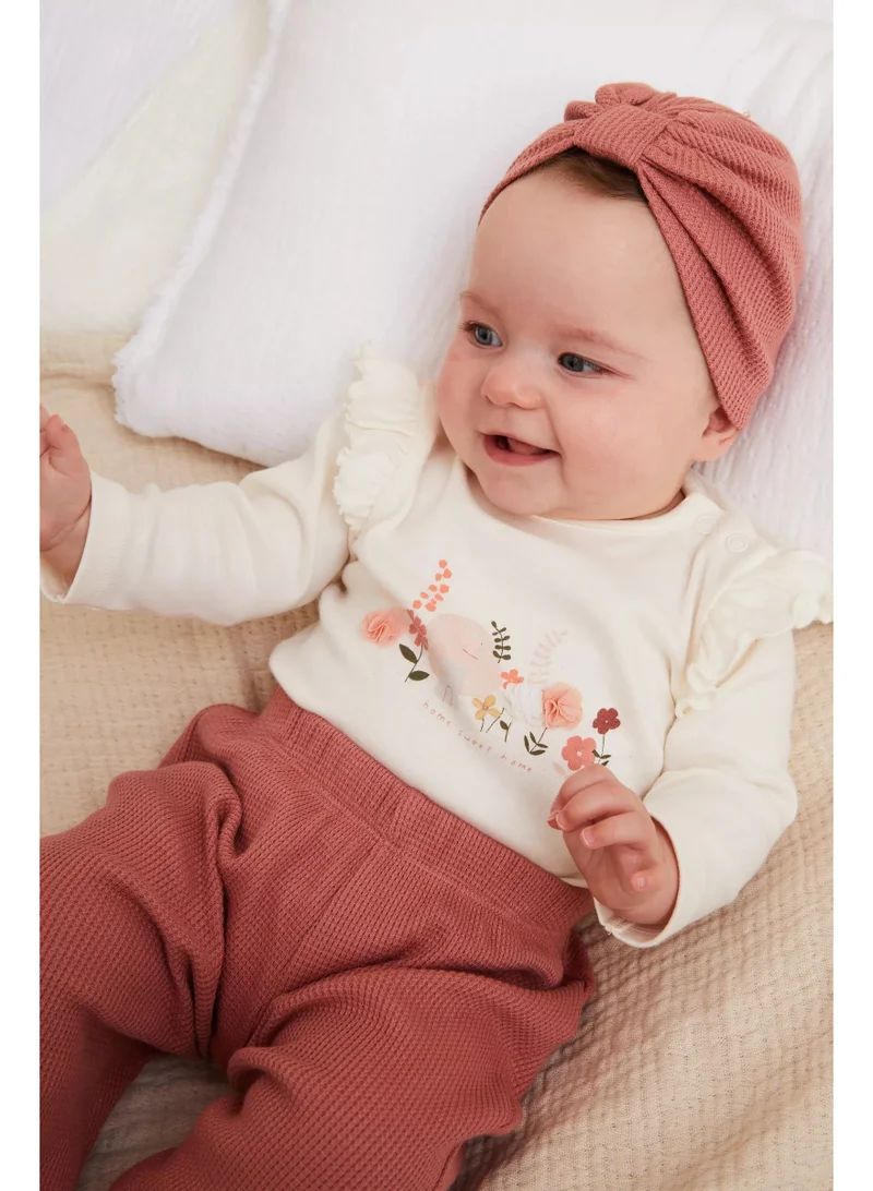 مذركير Pink Waffle 3-Piece Outfit Set