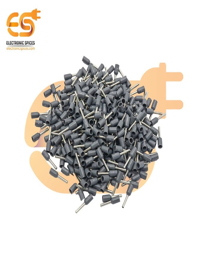 Electronicspices Electronic Spices E7508 20a Grey Color 20 Awg Wire Gauge Hard Nylon Insulated Ferrule Wire Crimp Connector Pack of 200pcs - Image 4