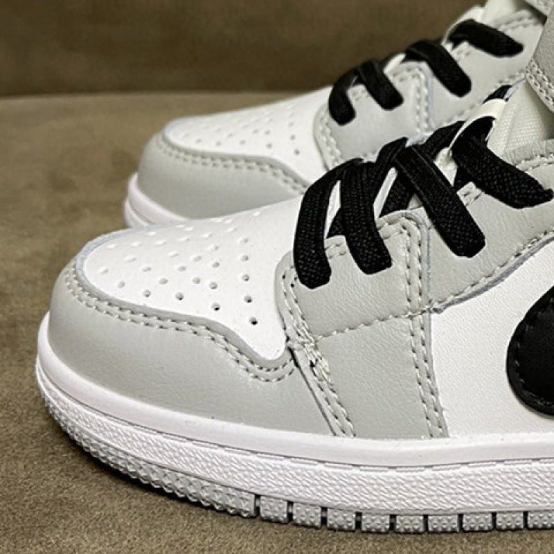 أحذية أطفال بوتيان AJ1 فيلكرو كبيرة ومتوسطة وصغيرة أحذية رياضية عادية للأطفال جو 1 للأولاد والبنات الصغار - Image 1