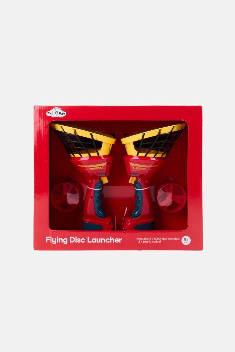 Ton O' Fun Flying Disc Launcher Set - Image 1