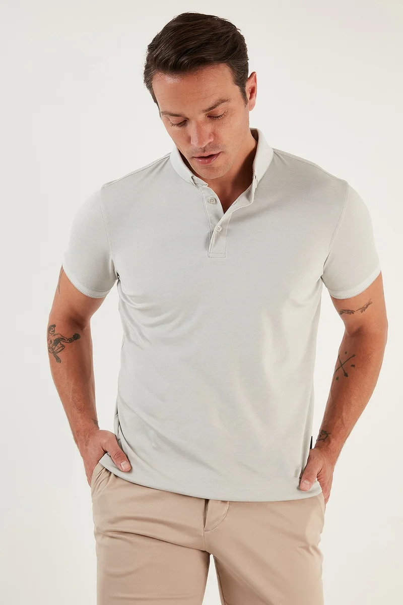 Buratti Cotton Slim Fit Polo T Shirt Men's Polo T Shirt 646R1000