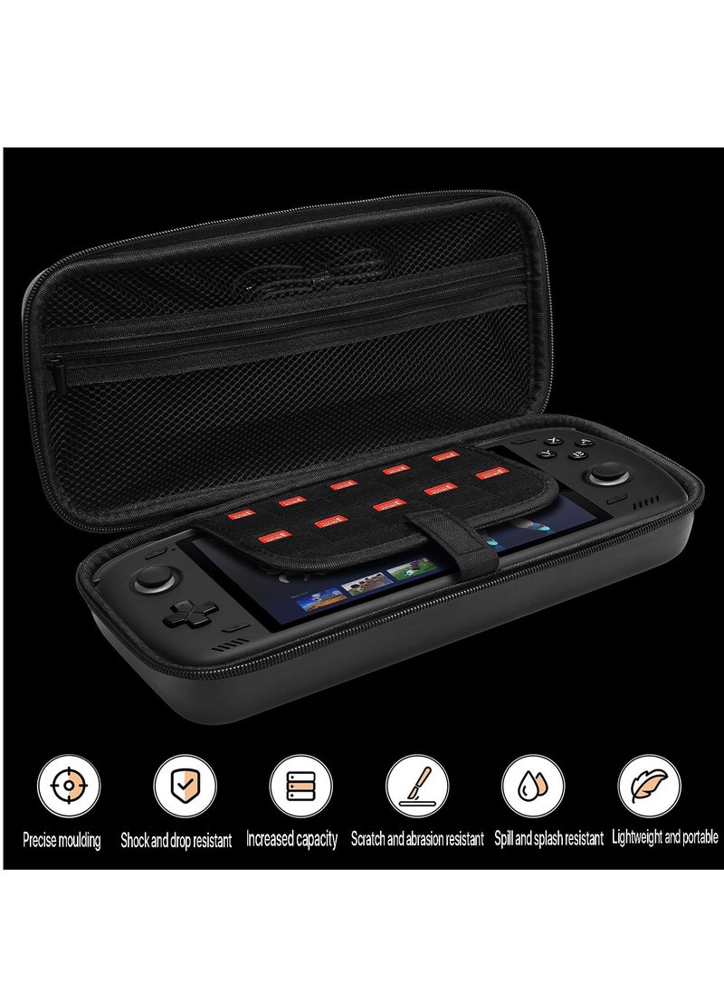 Generic - Carrying Case for Ayn Odin 2 Travel Organizer Compatible with Odin 2 EVA Hard Shell Carrying Case with Built-in Mesh Pocket (Black) - Image 1