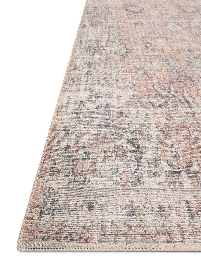 Loloi Skye Collection 2'-3" x 3'-9" Accent Rug in Blush/Grey - Soft Thick Area Rug, Vintage Inspired Distressed Area Rug, Non-Shedding Rug for Living Room, Bedroom, Dining Area - Image 3