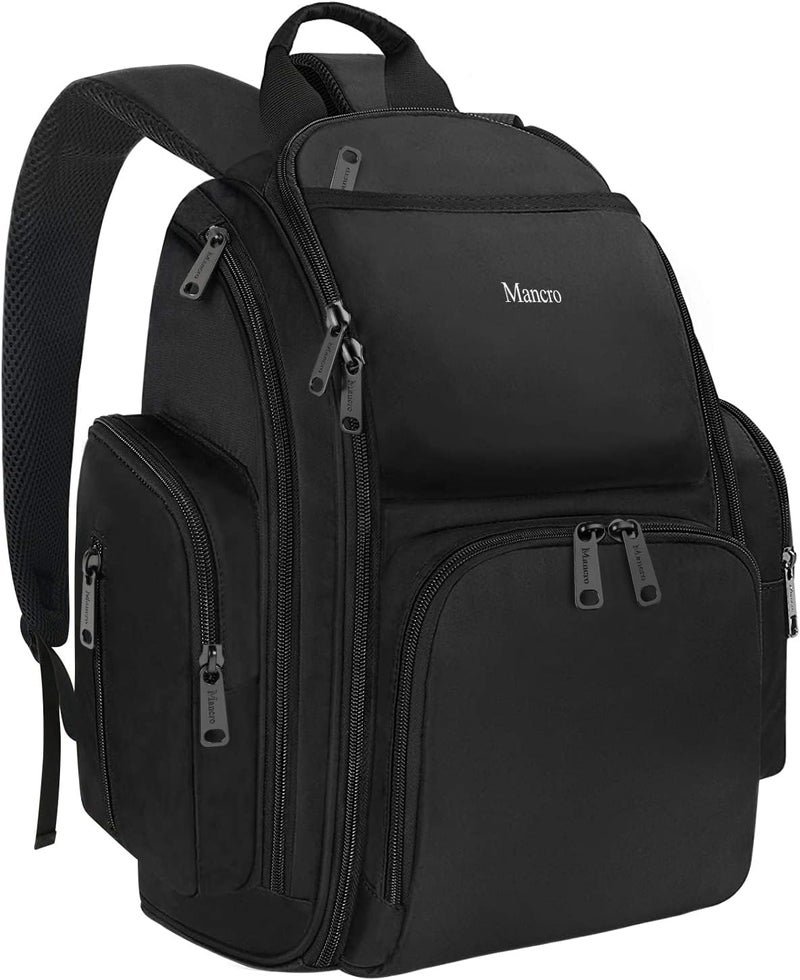 Mancro Diaper Bag Backpack, Large Multi-Function Waterproof Baby Travel Bag - Image 1