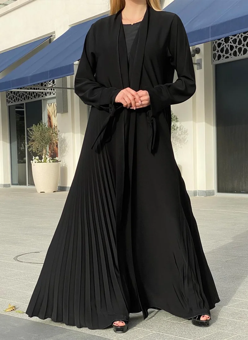 Moistreet Plisse Abaya Set