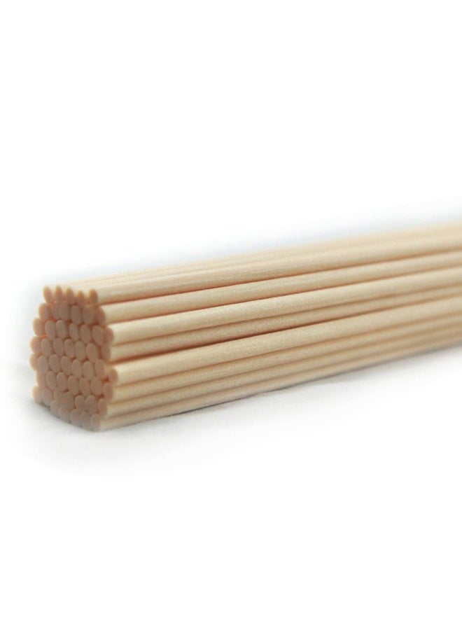 Ougual 50 Pieces Fiber Reed Diffuser Replacement Refill Sticks for Aroma Fragrance (Beige, 12" x4mm) - Image 1