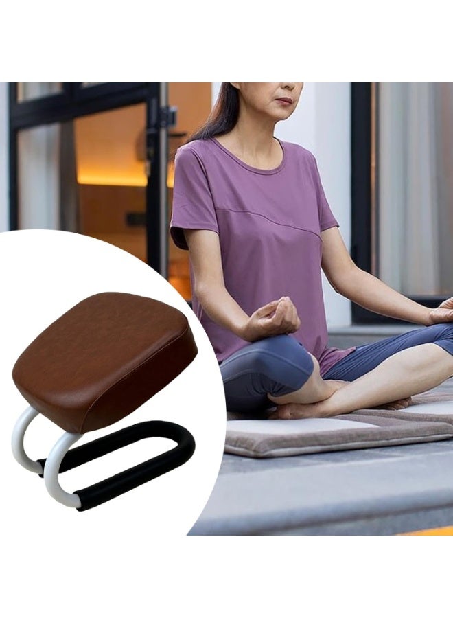 Islamic Prayer Chair with Padded Cushion for Knee & Back Support – Portable Metal Salah Stool for Seniors & Meditating – Folding Muslim Prayer Bench for Home, Mosque & Travel – 30x40x20cm - Image 2