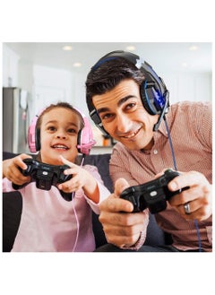 BENGOO Bengoo G9000 Stereo Gaming Headset for PS5 PS4, PC, Xbox One Controller, Noise Cancelling Over Ear Headphones with Mic, LED Light, Bass Surround, Soft Memory Earmuffs for Laptop Mac Nintendo PS3  - Image 5