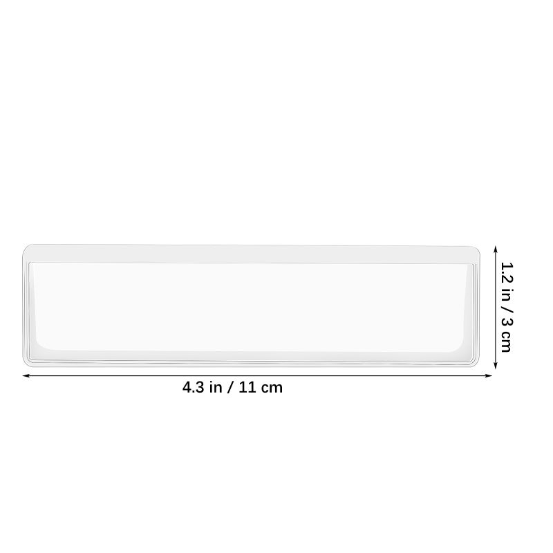 60pcs Label Holders Clear Index Card Sleeves Self-Adhesive Label Pockets For Storage Bins Notebooks Shelves Folders Drawers - Image 3