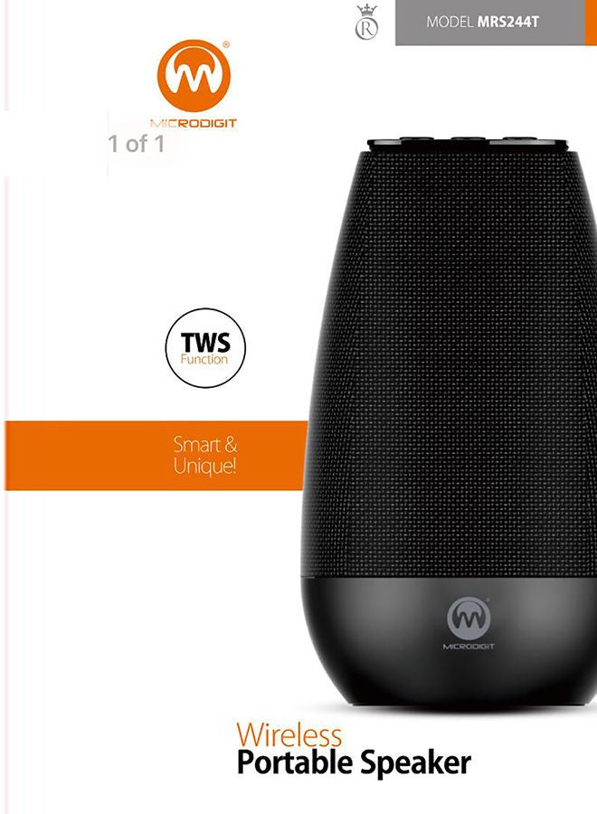 NIBEMINENT Microdigit Portable Speaker Black - Image 2