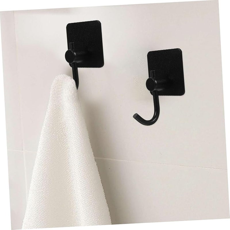 خطافات حائط لاصقة من الفولاذ المقاوم للصدأ عالية التحمل 4 قطع للحمام والمطبخ والمكتب - Image 4