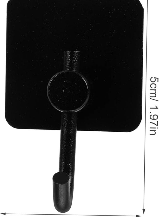 خطافات حائط لاصقة من الفولاذ المقاوم للصدأ عالية التحمل 4 قطع للحمام والمطبخ والمكتب - Image 3