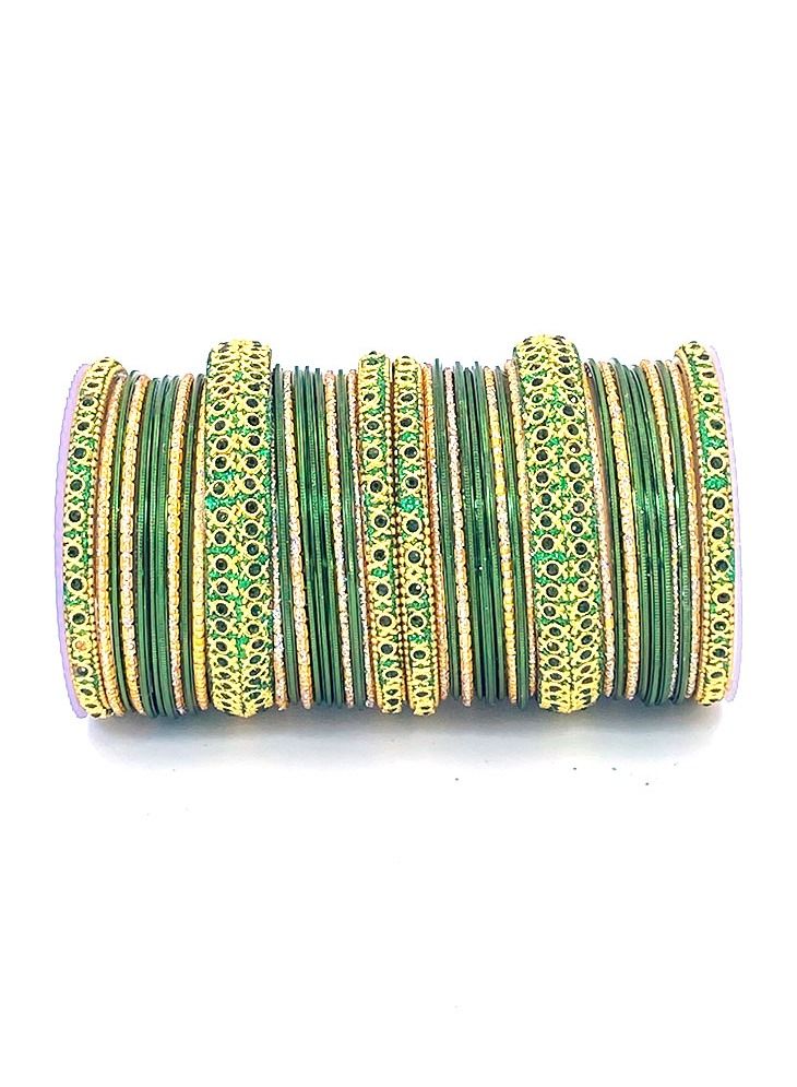 GOHONA Colorful Bangle Collection Beautifully Designed Indian Bollywood Style Alloy Metal mix and match Bangles for Kids, Teenagers and Women. - Image 2