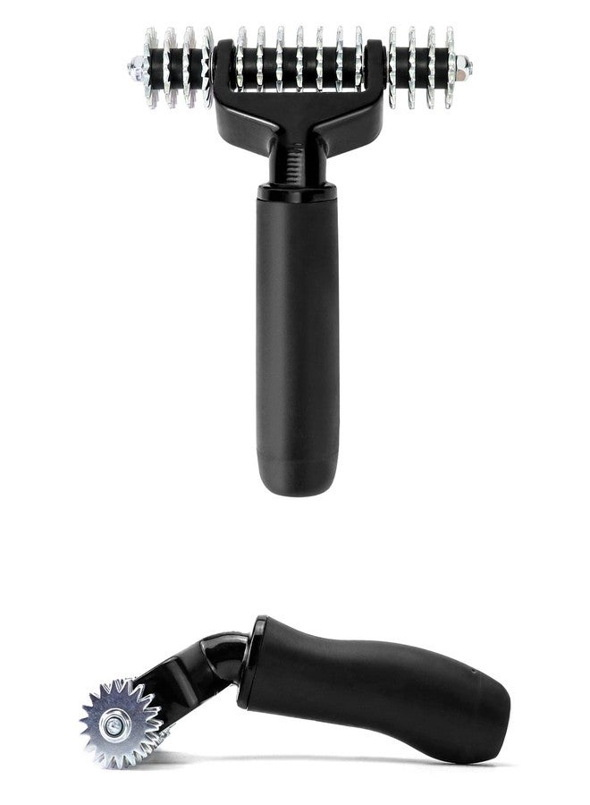 QWORK Carpet Seam Roller, 15-Star Wheel Heavy Duty Seam Roller for Carpet Installation - 1 Pack - Image 2