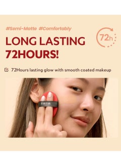 TIRTIR TIRTIR Mask Fit Red Cushion #23N Sand Mini Size 0.15oz (4.5g) - 72-Hours Long Lasting Full Coverage Foundation Makeup  - Image 4