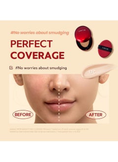 TIRTIR TIRTIR Mask Fit Red Cushion #23N Sand Mini Size 0.15oz (4.5g) - 72-Hours Long Lasting Full Coverage Foundation Makeup  - Image 5