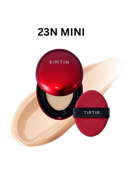 TIRTIR Mask Fit Red Cushion #23N Sand Mini Size 0.15oz (4.5g) - 72-Hours Long Lasting Full Coverage Foundation Makeup