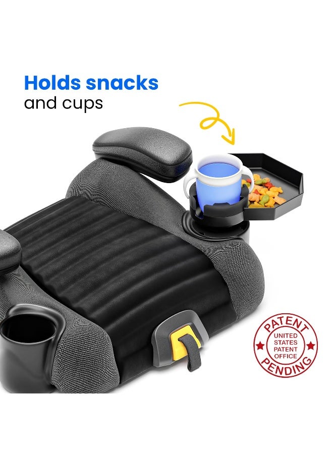 Integral Kids Travel Tray – Large Base - Car Seat and Car Cup Holder Tray - Tray for Snacks, Entertainment, Toys – Includes Cup Holder – Fits Most Car Seats - Image 3