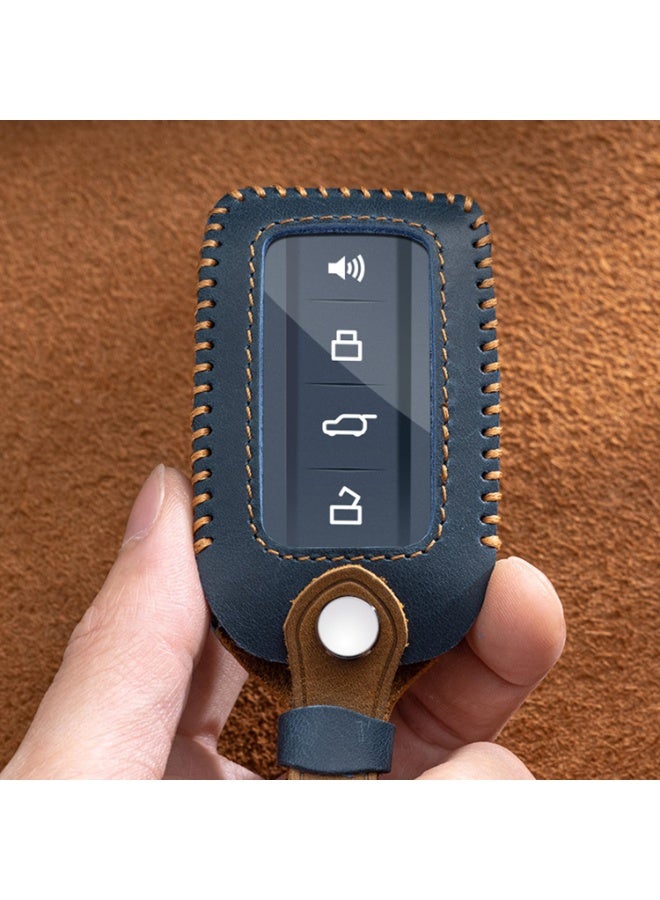 NOSKIN Leather Car Remote Key Cover, Fit for Great Wall GWM WEY TANK 300, 500, Tank300, Tank500, Keychain Accessories - Image 2